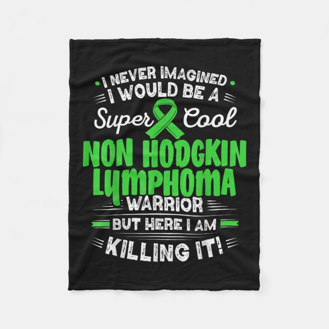 Cooles Non-Hodgkin-Lymphom Warrior Non-Hodgkin-Lym Fleecedecke (Vorderseite)