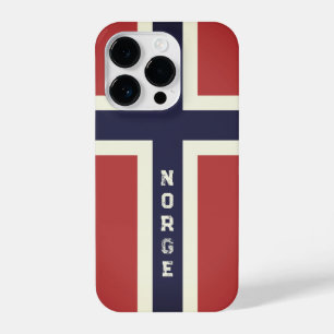 Cooles norwegisches Flag benutzerdefiniertes iPhon iPhone 14 Pro Hülle