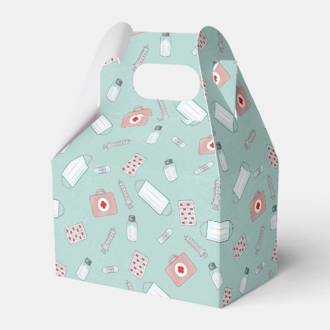 cooles Nurse-Fliesenmuster Geschenkschachtel (Vorderseite)