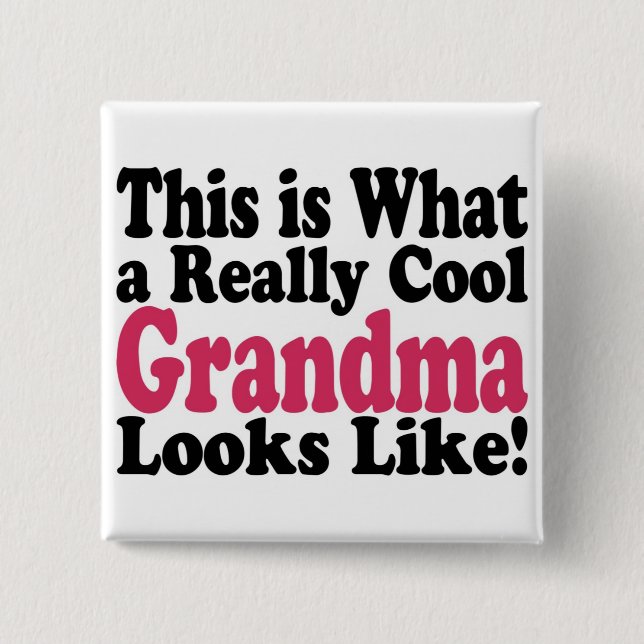 Cooles Oma Button (Vorderseite)