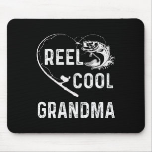 Cooles Oma Retro Fischen für Mütter Mousepad
