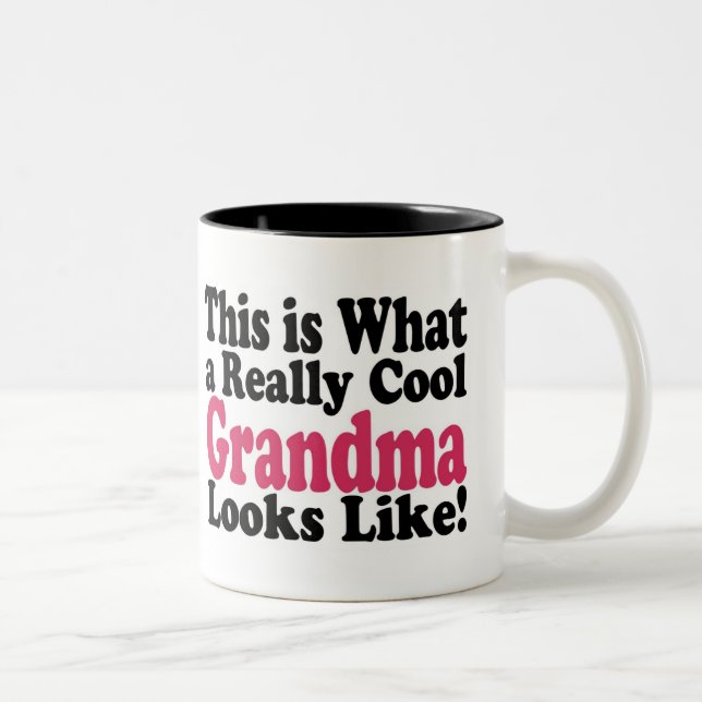 Cooles Oma Zweifarbige Tasse (Rechts)