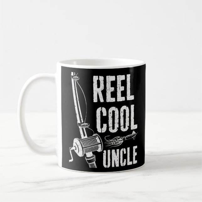 Cooles Onkel Fischen Vatertag Geschenk Kaffeetasse (Links)
