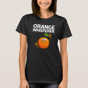 Cooles Orange für Männer Tropische Fruchtsorten T-Shirt