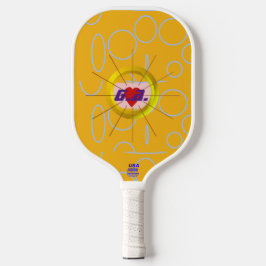 Cooles Orange Pickleball Paddel Pickleball Schläger