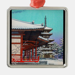 Cooles orientalisches Hasui Kawase japanisches Silbernes Ornament