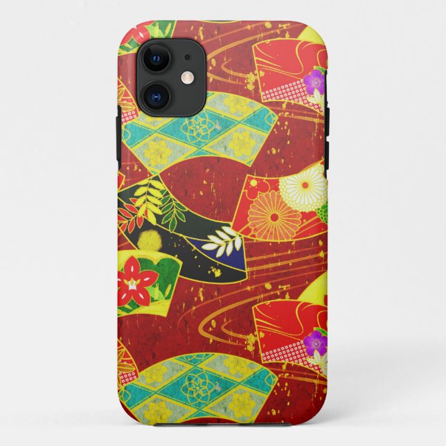 Cooles orientalisches japanisches abstraktes Case-Mate iPhone hülle (Rückseite)