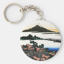 Cooles orientalisches japanisches Hokusai Fuji Aus Schlüsselanhänger