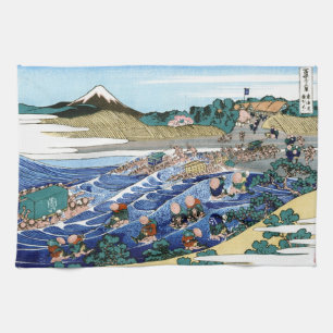 Cooles orientalisches japanisches Hokusai Fuji Lan Handtuch
