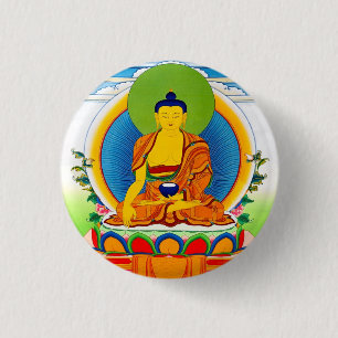 Cooles orientalisches Thangka-Tattoo Aksobhya Button