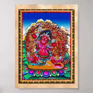 Cooles orientalisches Thangka-Tattoo Hayagriva Poster