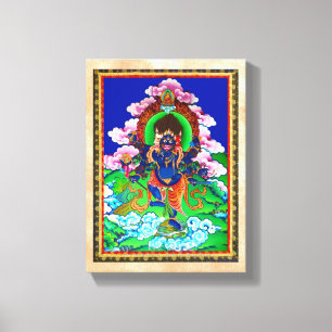 Cooles orientalisches Thangka Ucchusma-Tattoo Leinwanddruck
