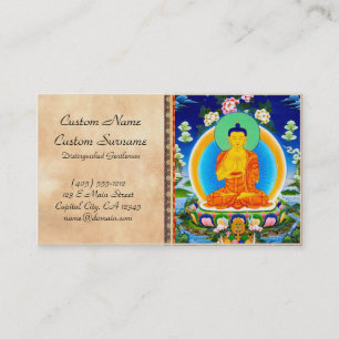 Cooles orientalisches tibetanisches thangka visitenkarte