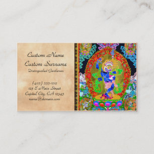 Cooles orientalisches tibetanisches thangka visitenkarte