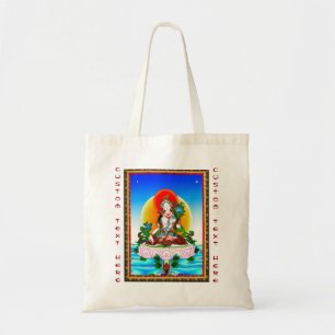 Cooles orientalisches tibetanisches thangka weiße tragetasche