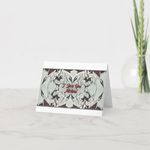 Cooles Originaldesign auf Valentinstagskarte Feiertagskarte