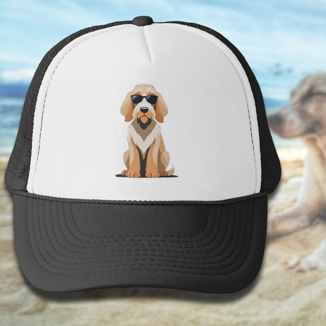 Cooles Otterhound mit Sunnien Truckerkappe (Von Creator hochgeladen)