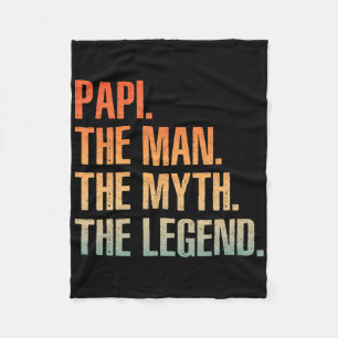 Cooles Papi für Männer Vater Opa Man Myth Legend F Fleecedecke