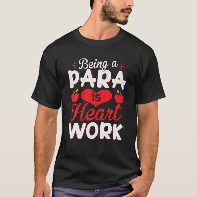 Cooles Paradies für Damen und Herren Para Lehrerin T-Shirt (Vorderseite)