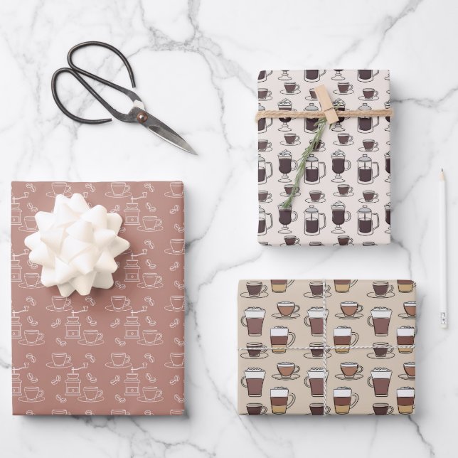cooles Party mit gefliestem Verpackungspapier Geschenkpapier Set (Vorderseite)