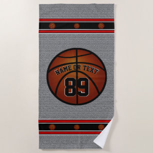 Cooles personalisiertes Basketball-Badetuch für Strandtuch