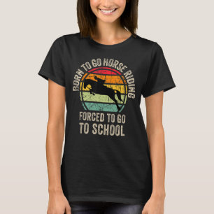 Cooles Pferdereiten Grafik für Son Reitsport T-Shirt