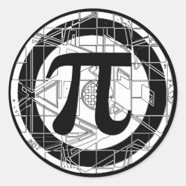 Cooles Pi-Symbol Runder Aufkleber