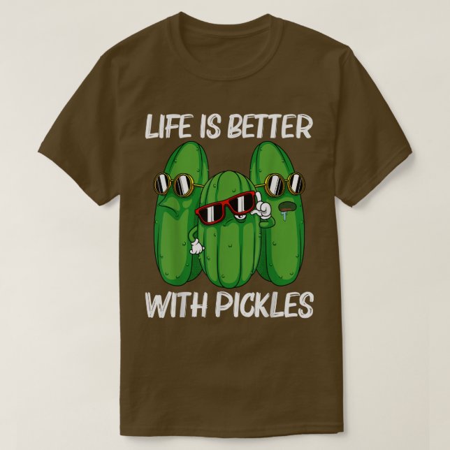 Cooles Pickeln-Design für Männer Frauen Pickle Foo T-Shirt (Design vorne)