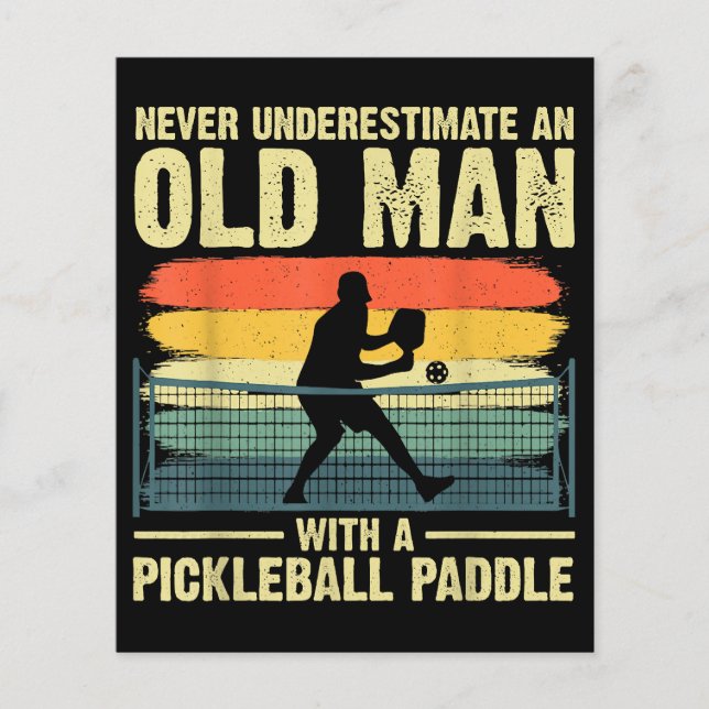 Cooles Pickleball-Design für Männer Opa Pickleball (Vorderseite)