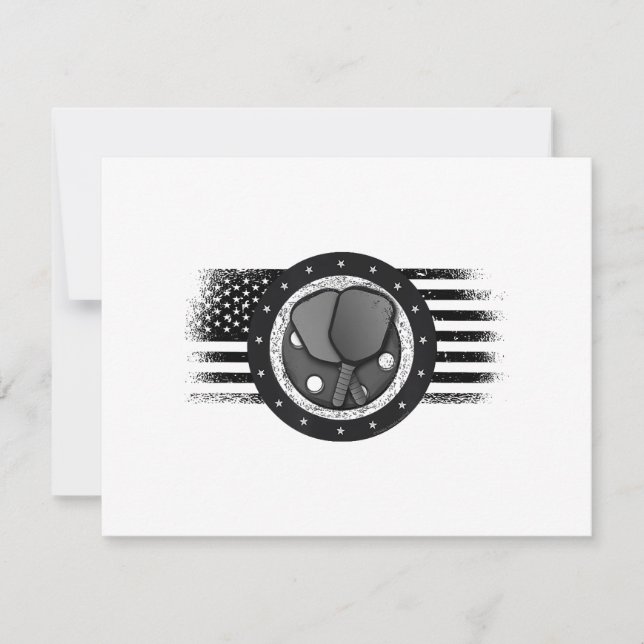 Cooles Pickleball Sport USA Grunge Flag - Pickleba (Vorderseite)