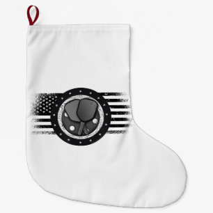 Cooles Pickleball Sport USA Grunge Flag - Pickleba Großer Weihnachtsstrumpf