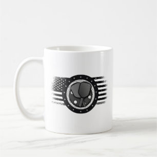 Cooles Pickleball Sport USA Grunge Flag - Pickleba Kaffeetasse