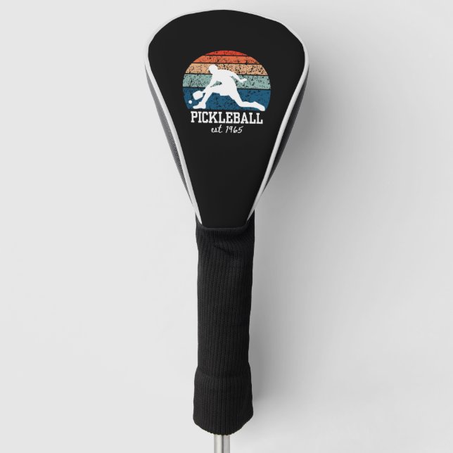 Cooles Pickleball-Sportdesign für Pickleball Golf Headcover (Vorderseite)