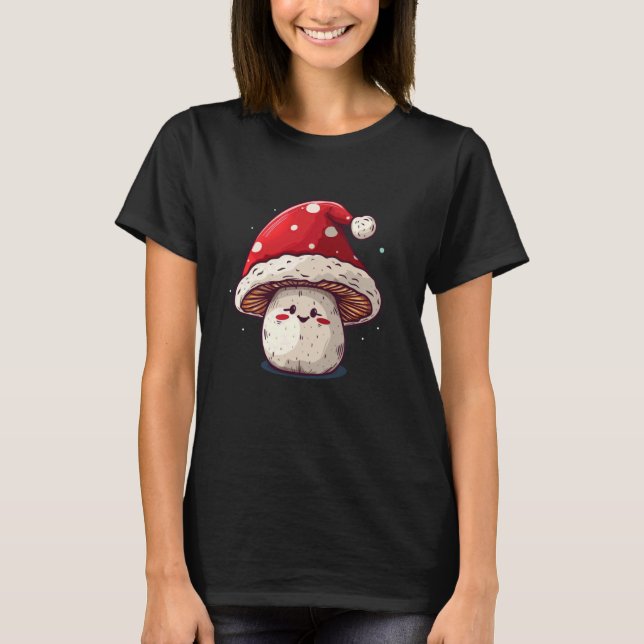 Cooles Pilzkostüm für Heiligabend T-Shirt (Vorderseite)