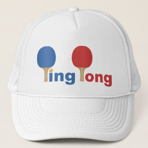 Cooles Ping Pong Emblem Truckerkappe