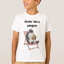 Cooles Pinguin-Kinder-T-Shirt | Lustiger Sommer-Ca