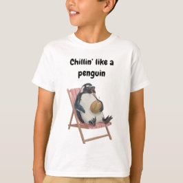 Cooles Pinguin-Kinder-T-Shirt | Lustiger Sommer-Ca T-Shirt