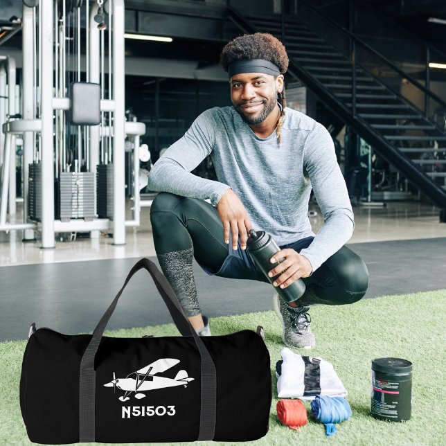 Cooles Piper-Cub-Flugzeug, einfaches, benutzerdefi Duffle Bag (Von Creator hochgeladen)