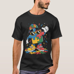 Cooles Puzzle-Teil-Charakter - Retro-Streetwear-St T-Shirt