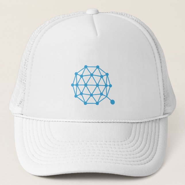 Cooles Qtum-Kryptowährungszeichen Truckerkappe (Vorderseite)
