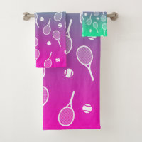 Cooles Racquets-Muster im Retro-Tennis