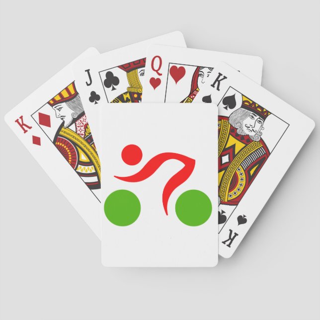 Cooles Radzeichen Spielkarten (Rückseite)
