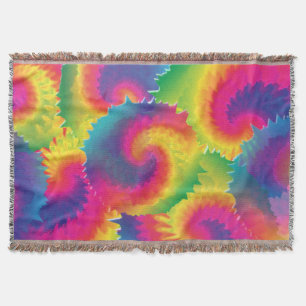 Cooles Rainbow-Gefärbte Krawatte-Muster Decke