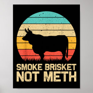 Cooles Rauchen Brisket nicht lustig Grillen Gesche Poster