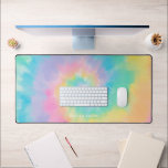 Cooles Regenbogen-Gefärbte Krawatte Muster Persona Schreibtischunterlage<br><div class="desc">Cooles Rainbow Gefärbte Krawatte Muster. Personalisieren Sie es mit Ihrem Namen,  Monogramm oder kurzer Favoritenbotschaft für ein freundliches Design.</div>