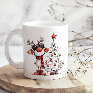 Cooles Rentier-Weihnachtstasse – Oh Hirsch! Kaffeetasse