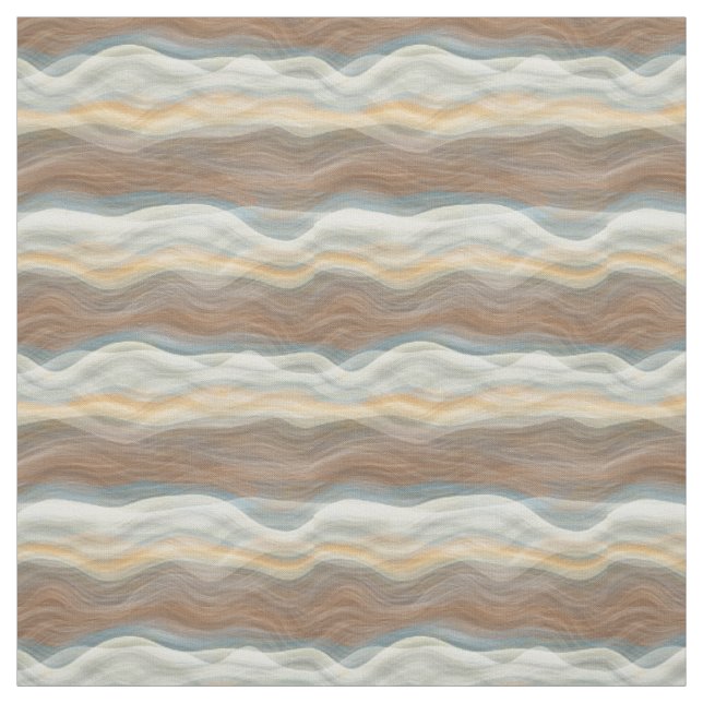 Cooles Retro-Abstraktes Artistisches Wave-Muster Stoff (Muster)