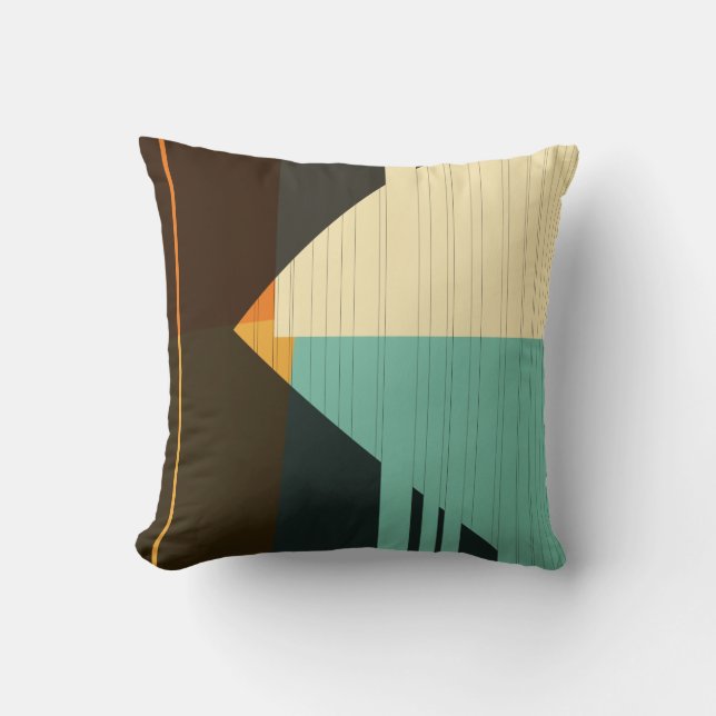 Cooles Retro Art Musterdesign - Kissen (Vorderseite)