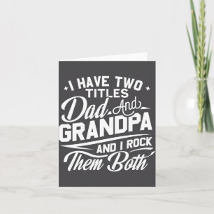 Cooles Retro-Geschenk für neue Großväter _1 Karte
