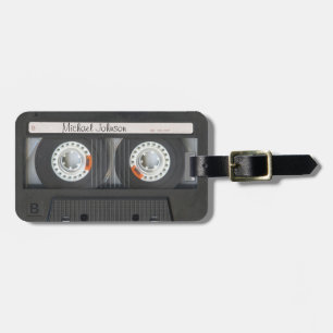 Cooles retro Kassette Mischungband Gepäckanhänger